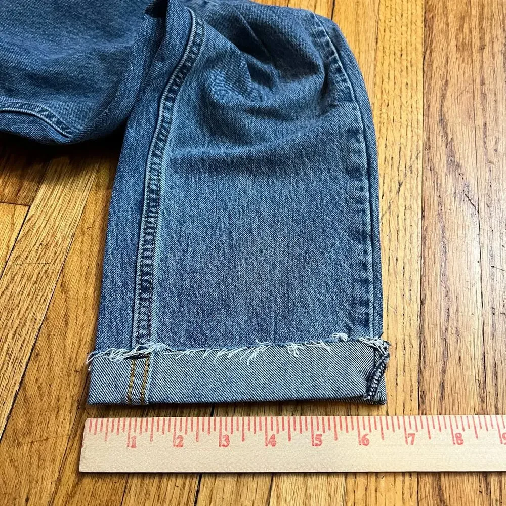 Abercrombie Fitch Jeans Womens 26 /2 Tie Waist Mom High Rise Ankle Crop Belted